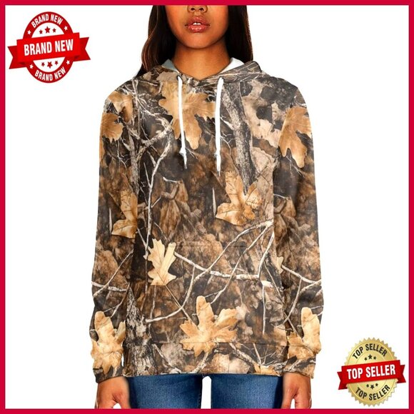 Tops - Flower Print Hoodie Pullover Long Sleeve Oversized Y2K Chic Casual Wear